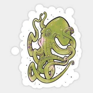 green octopus Sticker